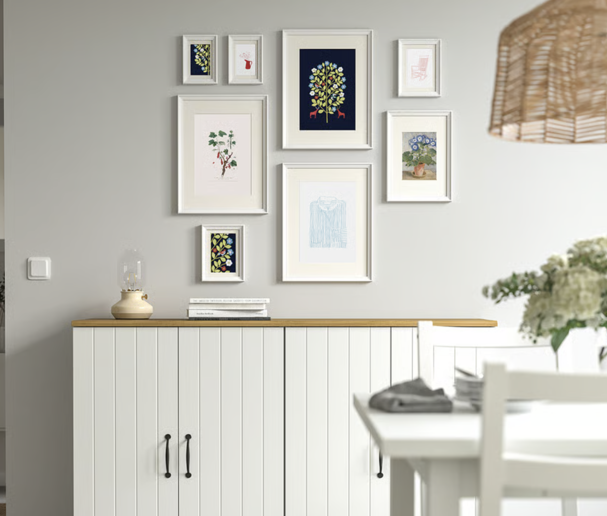 ภาพโปสเตอร์ใส่กรอบ8ชิ้น